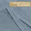 imageHVERSAILTEX Tie Up Linen Curtains 63 Inch Length Nature Linen Textured Privacy Curtain Multi Hanging Ways Shade Balloon Window Shade Rod Pocket Casual Curtain  42x63  IvoryStone Blue