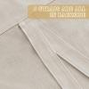 imageHVERSAILTEX Tie Up Linen Curtains 63 Inch Length Nature Linen Textured Privacy Curtain Multi Hanging Ways Shade Balloon Window Shade Rod Pocket Casual Curtain  42x63  IvoryNatural