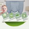 imageHVERSAILTEX Tie Up Linen Curtains 63 Inch Length Nature Linen Textured Privacy Curtain Multi Hanging Ways Shade Balloon Window Shade Rod Pocket Casual Curtain  42x63  IvoryStone Blue
