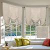 imageHVERSAILTEX Tie Up Linen Curtains 63 Inch Length Nature Linen Textured Privacy Curtain Multi Hanging Ways Shade Balloon Window Shade Rod Pocket Casual Curtain  42x63  IvoryAngora