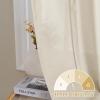 imageHVERSAILTEX Tie Up Linen Curtains 63 Inch Length Nature Linen Textured Privacy Curtain Multi Hanging Ways Shade Balloon Window Shade Rod Pocket Casual Curtain  42x63  IvoryIvory