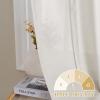 imageHVERSAILTEX Tie Up Linen Curtains 63 Inch Length Nature Linen Textured Privacy Curtain Multi Hanging Ways Shade Balloon Window Shade Rod Pocket Casual Curtain  42x63  IvoryOffwhite