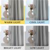 imageHVERSAILTEX Tie Up Linen Curtains 63 Inch Length Nature Linen Textured Privacy Curtain Multi Hanging Ways Shade Balloon Window Shade Rod Pocket Casual Curtain  42x63  IvoryDove