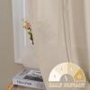 imageHVERSAILTEX Tie Up Linen Curtains 63 Inch Length Nature Linen Textured Privacy Curtain Multi Hanging Ways Shade Balloon Window Shade Rod Pocket Casual Curtain  42x63  IvoryAngora