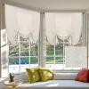 imageHVERSAILTEX Tie Up Linen Curtains 63 Inch Length Nature Linen Textured Privacy Curtain Multi Hanging Ways Shade Balloon Window Shade Rod Pocket Casual Curtain  42x63  IvoryNatural