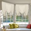imageHVERSAILTEX Tie Up Linen Curtains 63 Inch Length Nature Linen Textured Privacy Curtain Multi Hanging Ways Shade Balloon Window Shade Rod Pocket Casual Curtain  42x63  IvoryIvory