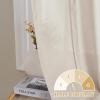 imageHVERSAILTEX Tie Up Linen Curtains 63 Inch Length Nature Linen Textured Privacy Curtain Multi Hanging Ways Shade Balloon Window Shade Rod Pocket Casual Curtain  42x63  IvoryNatural