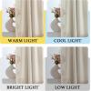 imageHVERSAILTEX Tie Up Linen Curtains 63 Inch Length Nature Linen Textured Privacy Curtain Multi Hanging Ways Shade Balloon Window Shade Rod Pocket Casual Curtain  42x63  IvoryNatural