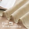 imageHVERSAILTEX White Sheer Linen Curtains for Living Room 84 inches Long Bedroom Curtains 2 Panel Sets Grommet Semi Sheer Elegant Soft Light Filter Window Treatments Curtain WhiteButter