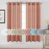 imageHVERSAILTEX White Sheer Linen Curtains for Living Room 84 inches Long Bedroom Curtains 2 Panel Sets Grommet Semi Sheer Elegant Soft Light Filter Window Treatments Curtain WhiteTerracotta