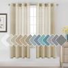 imageHVERSAILTEX White Sheer Linen Curtains for Living Room 84 inches Long Bedroom Curtains 2 Panel Sets Grommet Semi Sheer Elegant Soft Light Filter Window Treatments Curtain WhiteButter