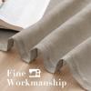 imageHVERSAILTEX White Sheer Linen Curtains for Living Room 84 inches Long Bedroom Curtains 2 Panel Sets Grommet Semi Sheer Elegant Soft Light Filter Window Treatments Curtain WhiteTaupe