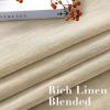 imageHVERSAILTEX White Sheer Linen Curtains for Living Room 84 inches Long Bedroom Curtains 2 Panel Sets Grommet Semi Sheer Elegant Soft Light Filter Window Treatments Curtain WhiteButter