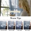 imageHVERSAILTEX White Sheer Linen Curtains for Living Room 84 inches Long Bedroom Curtains 2 Panel Sets Grommet Semi Sheer Elegant Soft Light Filter Window Treatments Curtain WhiteDenim
