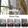 imageHVERSAILTEX White Sheer Linen Curtains for Living Room 84 inches Long Bedroom Curtains 2 Panel Sets Grommet Semi Sheer Elegant Soft Light Filter Window Treatments Curtain WhiteCharcoal Grey