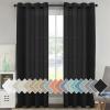 imageHVERSAILTEX White Sheer Linen Curtains for Living Room 84 inches Long Bedroom Curtains 2 Panel Sets Grommet Semi Sheer Elegant Soft Light Filter Window Treatments Curtain WhiteBlack