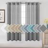 imageHVERSAILTEX White Sheer Linen Curtains for Living Room 84 inches Long Bedroom Curtains 2 Panel Sets Grommet Semi Sheer Elegant Soft Light Filter Window Treatments Curtain WhiteCharcoal Grey