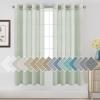 imageHVERSAILTEX White Sheer Linen Curtains for Living Room 84 inches Long Bedroom Curtains 2 Panel Sets Grommet Semi Sheer Elegant Soft Light Filter Window Treatments Curtain WhiteSage