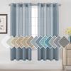 imageHVERSAILTEX White Sheer Linen Curtains for Living Room 84 inches Long Bedroom Curtains 2 Panel Sets Grommet Semi Sheer Elegant Soft Light Filter Window Treatments Curtain WhiteDenim
