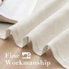 imageHVERSAILTEX White Sheer Linen Curtains for Living Room 84 inches Long Bedroom Curtains 2 Panel Sets Grommet Semi Sheer Elegant Soft Light Filter Window Treatments Curtain WhiteIvory
