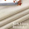 imageHVERSAILTEX White Sheer Linen Curtains for Living Room 84 inches Long Bedroom Curtains 2 Panel Sets Grommet Semi Sheer Elegant Soft Light Filter Window Treatments Curtain WhiteLinen