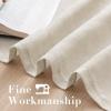 imageHVERSAILTEX White Sheer Linen Curtains for Living Room 84 inches Long Bedroom Curtains 2 Panel Sets Grommet Semi Sheer Elegant Soft Light Filter Window Treatments Curtain WhiteNatural