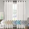 imageHVERSAILTEX White Sheer Linen Curtains for Living Room 84 inches Long Bedroom Curtains 2 Panel Sets Grommet Semi Sheer Elegant Soft Light Filter Window Treatments Curtain WhiteWhite