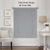 imageHVersailtex Thermal Insulated Blackout Tie Up Curtains Adjustable Window Shades for Living Room Rod Pocket 2Pack 42 x 63 Inch Long  Solid in Dove GrayDove Gray