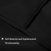 imageHVersailtex Thermal Insulated Blackout Tie Up Curtains Adjustable Window Shades for Living Room Rod Pocket 2Pack 42 x 63 Inch Long  Solid in Dove GrayJet Black