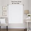 imageHVersailtex Thermal Insulated Blackout Tie Up Curtains Adjustable Window Shades for Living Room Rod Pocket 2Pack 42 x 63 Inch Long  Solid in Dove GrayPure White