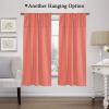 imageHVersailtex Thermal Insulated Blackout Tie Up Curtains Adjustable Window Shades for Living Room Rod Pocket 2Pack 42 x 63 Inch Long  Solid in Dove GrayCoral