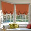 imageHVersailtex Thermal Insulated Blackout Tie Up Curtains Adjustable Window Shades for Living Room Rod Pocket 2Pack 42 x 63 Inch Long  Solid in Dove GrayOrange