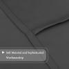 imageHVersailtex Thermal Insulated Blackout Tie Up Curtains Adjustable Window Shades for Living Room Rod Pocket 2Pack 42 x 63 Inch Long  Solid in Dove GrayCharcoal Gray