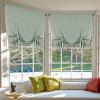 imageHVersailtex Thermal Insulated Blackout Tie Up Curtains Adjustable Window Shades for Living Room Rod Pocket 2Pack 42 x 63 Inch Long  Solid in Dove GrayLight Sage