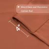 imageHVersailtex Thermal Insulated Blackout Tie Up Curtains Adjustable Window Shades for Living Room Rod Pocket 2Pack 42 x 63 Inch Long  Solid in Dove GrayOrange