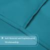 imageHVersailtex Thermal Insulated Blackout Tie Up Curtains Adjustable Window Shades for Living Room Rod Pocket 2Pack 42 x 63 Inch Long  Solid in Dove GrayTurquoise Blue