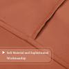 imageHVersailtex Thermal Insulated Blackout Tie Up Curtains Adjustable Window Shades for Living Room Rod Pocket 2Pack 42 x 63 Inch Long  Solid in Dove GrayOrange