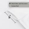 imageHVersailtex Thermal Insulated Blackout Tie Up Curtains Adjustable Window Shades for Living Room Rod Pocket 2Pack 42 x 63 Inch Long  Solid in Dove GrayPure White