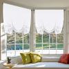 imageHVersailtex Thermal Insulated Blackout Tie Up Curtains Adjustable Window Shades for Living Room Rod Pocket 2Pack 42 x 63 Inch Long  Solid in Dove GrayPure White