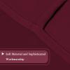 imageHVersailtex Thermal Insulated Blackout Tie Up Curtains Adjustable Window Shades for Living Room Rod Pocket 2Pack 42 x 63 Inch Long  Solid in Dove GrayBurgundy