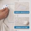imageNatural Linen Blended Door Curtain  Privacy French Light Filgtering Tricia Window Door Curtain for Patio Door Sidelight Glass Door Blind Tie Up Shade 26 x 68 inches 1 Panel AngoraNatural