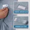 imageNatural Linen Blended Door Curtain  Privacy French Light Filgtering Tricia Window Door Curtain for Patio Door Sidelight Glass Door Blind Tie Up Shade 26 x 68 inches 1 Panel AngoraStone Blue
