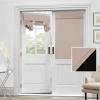 imageHVERSAILTEX 100 Blackout French Door Curtain Privacy French Door Blinds Light Blocking Curtain for Sliding Glass Door Thermal Insulated Tie Up Shade 26x68 Inches 1 Panel Natural SandNatural Sand