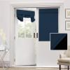 imageHVERSAILTEX 100 Blackout French Door Curtain Privacy French Door Blinds Light Blocking Curtain for Sliding Glass Door Thermal Insulated Tie Up Shade 26x68 Inches 1 Panel Natural SandNavy