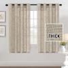 imageHVERSAILTEX Linen Blended Curtains  Natural Textured Light Filtering Nickel Grommet Curtains for Living Room ampamp Bedroom 2 Panel Sets 52quot x 84quotAngora