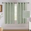 imageHVERSAILTEX Linen Curtains 84 Inch Length for Living Room 2 Panel Set Neutral Modern Farmhouse Window Privacy Linen Fabric Drapes for Farmhouse Window Treatment Curtains 52 x 84  LinenGreen Bay