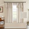 imageHVERSAILTEX Linen Curtains with Valance 84 Inch Length for Living Room Boho Window Curtain Drapes 2 Panels Set for Farmhouse SemiSheer Treatments Rod PocketRing Top for Bedroom 52 x 84 Inch LinenLinen