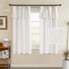imageHVERSAILTEX Linen Curtains with Valance 84 Inch Length for Living Room Boho Window Curtain Drapes 2 Panels Set for Farmhouse SemiSheer Treatments Rod PocketRing Top for Bedroom 52 x 84 Inch LinenNatural White