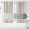 imageHVERSAILTEX Natural Linen Curtains 96 inches Long for Living Room 2 Panels Back Tab Loop Pocket Textured Light Filtering Semi Sheer Rustic Farmhouse Boho Curtain for Bedroom Heathered WhiteAngora