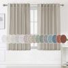 imageHVERSAILTEX Natural Linen Curtains 96 inches Long for Living Room 2 Panels Back Tab Loop Pocket Textured Light Filtering Semi Sheer Rustic Farmhouse Boho Curtain for Bedroom Heathered WhiteOatmeal
